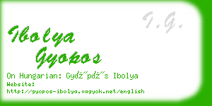 ibolya gyopos business card